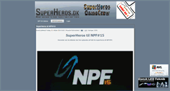 Desktop Screenshot of game.superheros.dk
